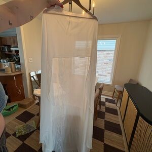 Silk Chiffon Bridal Wedding Cape in White (183cm) - fits Medium to Large